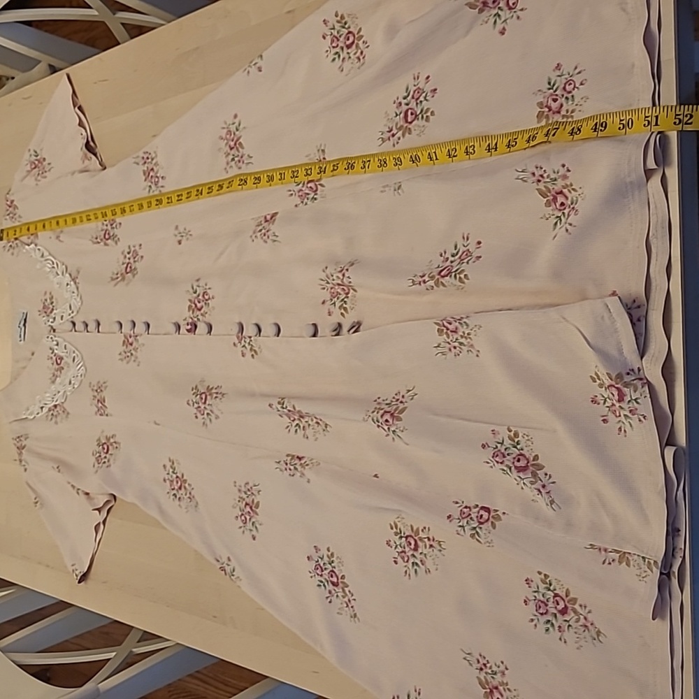 LIKE NEW VTG ULTRA DRESS Floral Kitschy Rose Print - Picture 4 of 14